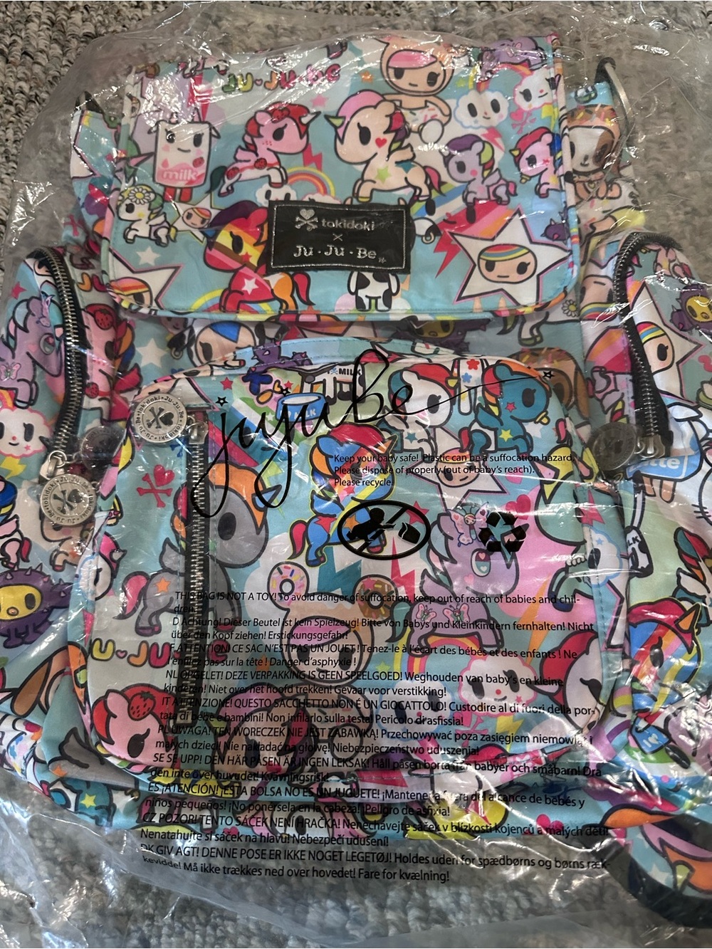 Ju-Ju-Be x Tokidoki Unikiki 2.0 Be Sporty with Custom Straps